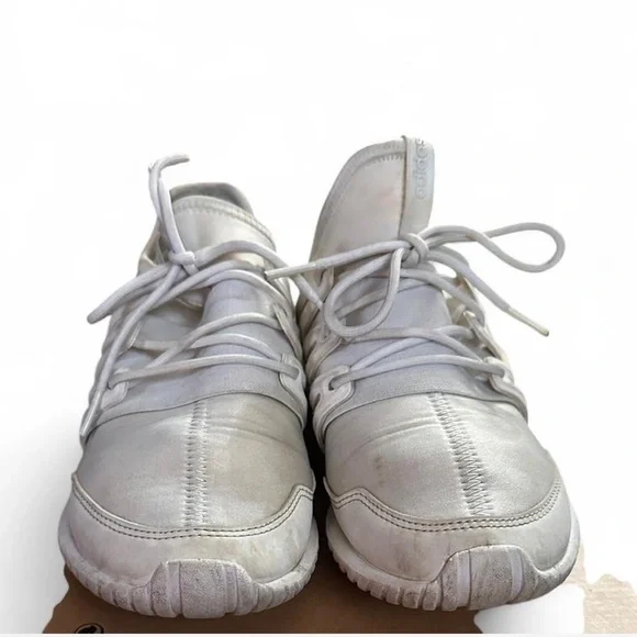 Youth Kids’ 2016 Adidas White Tubular Sneakers Size US 5.5/ EU 38 - Picture 4 of 6